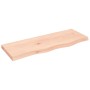 Estante de pared madera maciza roble sin tratar 80x30x(2-4) cm en Estanterías | Comprar online en Foru.es
