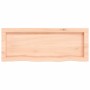 Estante de pared madera maciza roble sin tratar 80x30x(2-4) cm en Estanterías | Comprar online en Foru.es