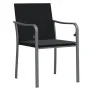 Sillas jardín y cojines 6 uds ratán sintético negro 56x59x84 cm de vidaXL, Sillas de jardín - Ref: Foro24-3187076, Precio: 30...