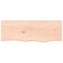 Estante de pared madera maciza roble sin tratar 80x30x(2-6) cm en Estanterías | Comprar online en Foru.es