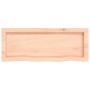 Estante de pared madera maciza roble sin tratar 80x30x(2-6) cm en Estanterías | Comprar online en Foru.es
