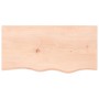 Estante de pared madera maciza de roble sin tratar 80x40x2 cm en Estanterías | Comprar online en Foru.es