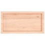 Estante de pared madera maciza roble sin tratar 80x40x(2-6) cm en Estanterías | Comprar online en Foru.es
