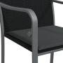 Sillas jardín y cojines 4 uds ratán sintético negro 56x59x84 cm de vidaXL, Sillas de jardín - Ref: Foro24-3187075, Precio: 20...