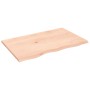Estante de pared madera maciza de roble sin tratar 80x50x2 cm en Estanterías | Comprar online en Foru.es