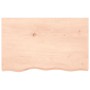 Estante de pared madera maciza de roble sin tratar 80x50x2 cm en Estanterías | Comprar online en Foru.es