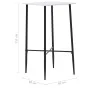 White MDF kitchen high table 60x60x111 cm by vidaXL, Kitchen and dining tables - Ref: Foro24-281550, Price: 92,15 €, Discount: %