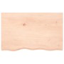 Estante de pared madera maciza roble sin tratar 80x50x(2-4) cm en Estanterías | Comprar online en Foru.es