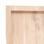 Estante de pared madera maciza roble sin tratar 80x50x(2-4) cm en Estanterías | Comprar online en Foru.es