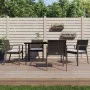 Sillas jardín cojines 4 uds ratán sintético marrón 56,5x57x83cm de vidaXL, Sillas de jardín - Ref: Foro24-3187077, Precio: 26...