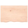 Estante de pared madera maciza roble sin tratar 80x50x(2-6) cm en Estanterías | Comprar online en Foru.es