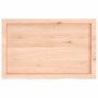 Estante de pared madera maciza roble sin tratar 80x50x(2-6) cm en Estanterías | Comprar online en Foru.es