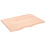 Estante de pared madera maciza de roble sin tratar 80x60x2 cm en Estanterías | Comprar online en Foru.es