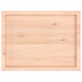 Estante de pared madera maciza roble sin tratar 80x60x(2-4) cm en Estanterías | Comprar online en Foru.es