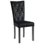 Sillas de comedor 2 unidades terciopelo negro de vidaXL, Sillas de comedor - Ref: Foro24-246486, Precio: 170,36 €, Descuento: %