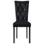 Sillas de comedor 2 unidades terciopelo negro de vidaXL, Sillas de comedor - Ref: Foro24-246486, Precio: 170,36 €, Descuento: %