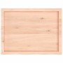 Estante de pared madera maciza roble sin tratar 80x60x(2-6) cm en Estanterías | Comprar online en Foru.es