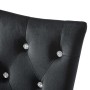 Sillas de comedor 2 unidades terciopelo negro de vidaXL, Sillas de comedor - Ref: Foro24-246486, Precio: 170,36 €, Descuento: %