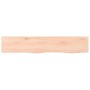 Estante de pared madera maciza de roble sin tratar 100x20x2 cm en Estanterías | Comprar online en Foru.es