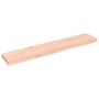 Estante de pared madera maciza de roble sin tratar 100x20x4 cm en Estanterías | Comprar online en Foru.es