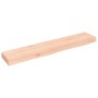 Estante de pared madera maciza de roble sin tratar 100x20x6 cm en Estanterías | Comprar online en Foru.es