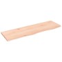 Estante de pared madera maciza de roble sin tratar 100x30x2 cm en Estanterías | Comprar online en Foru.es
