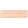 Estante de pared madera maciza de roble sin tratar 100x30x2 cm en Estanterías | Comprar online en Foru.es