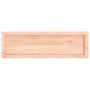 Estante de pared madera maciza roble sin tratar 100x30x(2-4) cm en Estanterías | Comprar online en Foru.es
