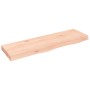Estante de pared madera maciza roble sin tratar 100x30x(2-6) cm en Estanterías | Comprar online en Foru.es