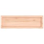 Estante de pared madera maciza roble sin tratar 100x30x(2-6) cm en Estanterías | Comprar online en Foru.es