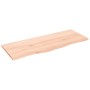 Estante de pared madera maciza de roble sin tratar 100x40x2 cm en Estanterías | Comprar online en Foru.es