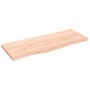 Estante de pared madera maciza roble sin tratar 100x40x(2-4) cm en Estanterías | Comprar online en Foru.es