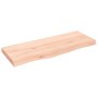 Estante de pared madera maciza roble sin tratar 100x40x(2-6) cm en Estanterías | Comprar online en Foru.es