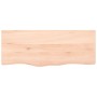 Estante de pared madera maciza roble sin tratar 100x40x(2-6) cm en Estanterías | Comprar online en Foru.es
