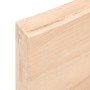 Estante de pared madera maciza roble sin tratar 100x40x(2-6) cm en Estanterías | Comprar online en Foru.es