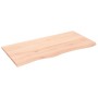 Estante de pared madera maciza de roble sin tratar 100x50x2 cm en Estanterías | Comprar online en Foru.es