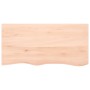Estante de pared madera maciza roble sin tratar 100x50x(2-4) cm en Estanterías | Comprar online en Foru.es