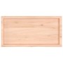 Estante de pared madera maciza roble sin tratar 100x50x(2-4) cm en Estanterías | Comprar online en Foru.es