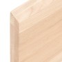 Estante de pared madera maciza roble sin tratar 100x50x(2-4) cm en Estanterías | Comprar online en Foru.es