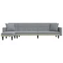 Sofá cama en forma de L tela gris claro 275x140x70 cm de vidaXL, Sofás - Ref: Foro24-3157232, Precio: 437,09 €, Descuento: %