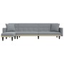 Sofá cama en forma de L tela gris claro 275x140x70 cm de vidaXL, Sofás - Ref: Foro24-3157232, Precio: 410,96 €, Descuento: %