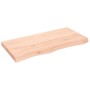 Estante de pared madera maciza roble sin tratar 100x50x(2-6) cm en Estanterías | Comprar online en Foru.es