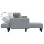 L-shaped sofa bed light gray fabric 275x140x70 cm by vidaXL, Sofas - Ref: Foro24-3157232, Price: 437,09 €, Discount: %