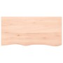 Estante de pared madera maciza roble sin tratar 100x50x(2-6) cm en Estanterías | Comprar online en Foru.es