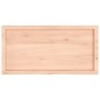 Estante de pared madera maciza roble sin tratar 100x50x(2-6) cm en Estanterías | Comprar online en Foru.es