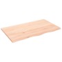 Estante de pared madera maciza de roble sin tratar 100x60x2 cm en Estanterías | Comprar online en Foru.es
