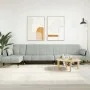 Sofá cama en forma de L terciopelo gris claro 275x140x70 cm de vidaXL, Sofás - Ref: Foro24-3157206, Precio: 454,03 €, Descuen...