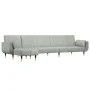 Sofá cama en forma de L terciopelo gris claro 275x140x70 cm de vidaXL, Sofás - Ref: Foro24-3157206, Precio: 454,03 €, Descuen...