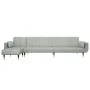Sofá cama en forma de L terciopelo gris claro 275x140x70 cm de vidaXL, Sofás - Ref: Foro24-3157206, Precio: 454,03 €, Descuen...