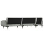 Sofá cama en forma de L terciopelo gris claro 275x140x70 cm de vidaXL, Sofás - Ref: Foro24-3157206, Precio: 453,21 €, Descuen...